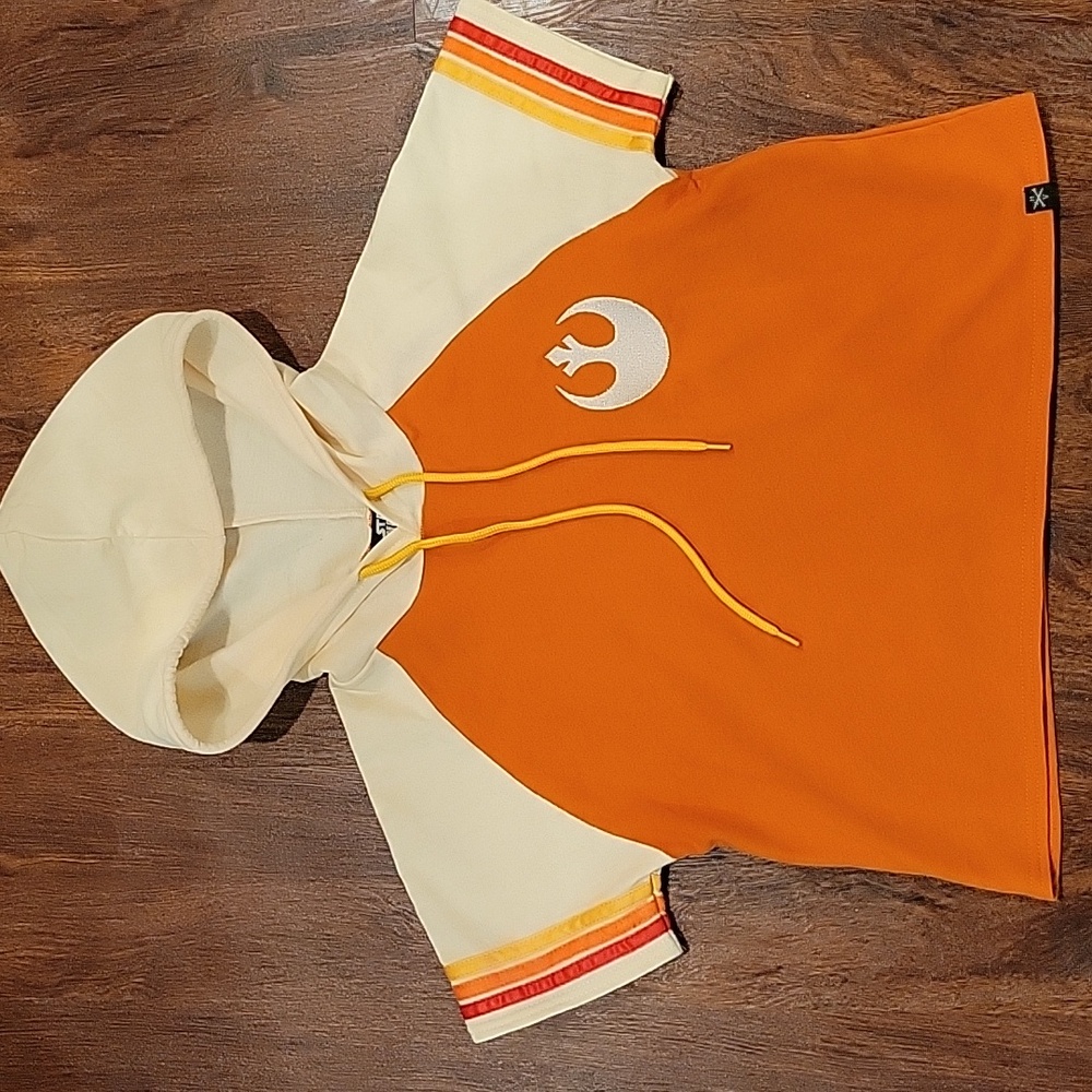 Star WarsRebel Alliance Cropped Short Sleeve Hoodie By Heroes And Villians - Picture 3 of 12